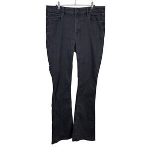 American Eagle Skinny Kick Jeans Womens 14L Black High Rise Next Level Stretch